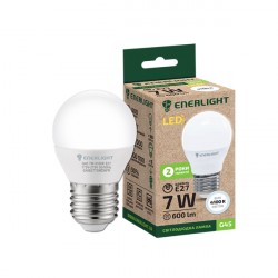 Лампа світодіодна Enerlight G45 Е27 7Вт 4100К (біле світло) 0327