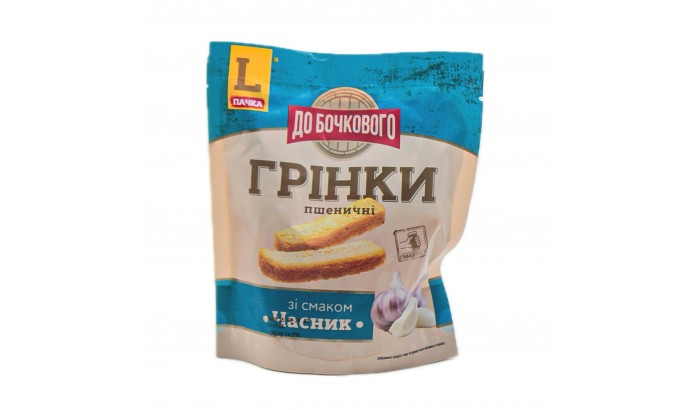 Грінки пшеничні зі смаком Часник 120гр