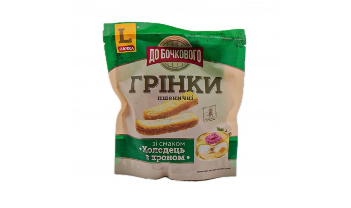 Грінки пшеничні зі смаком Холодець з хроном 120гр