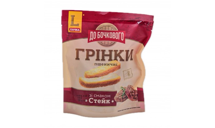 Грінки пшеничні зі смаком Стейк 120гр