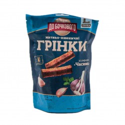 Грінки житньо-пшеничні зі смаком Часник  120гр