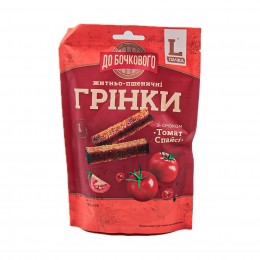 Грінки житньо-пшеничні зі смаком Томат "Спайсі"  120гр