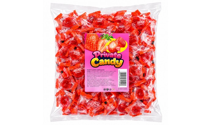 Желейная конфета Клубника 5D Private Candy 1кг Желейная конфета Клубника 5D Private Candy 1кг
