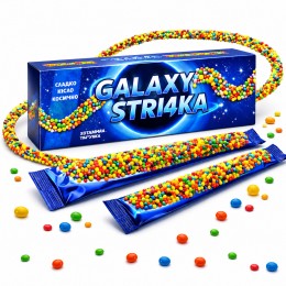  Желейно-жевательная конфета GALAXY STRI4KА 18гр 12шт