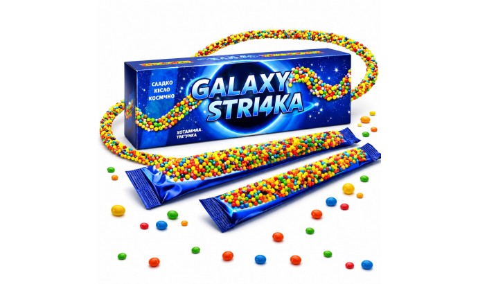Желейно-жевательная конфета GALAXY STRI4KА 18гр 12шт Желейно-жевательная конфета GALAXY STRI4KА 18гр 12шт