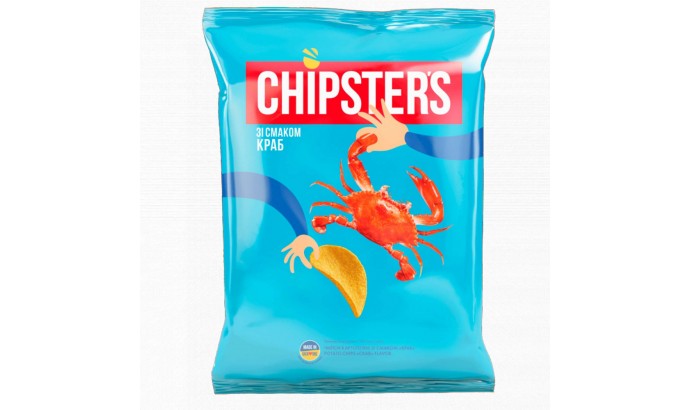 Чіпси Chipster's зі смаком Краба 130гр 