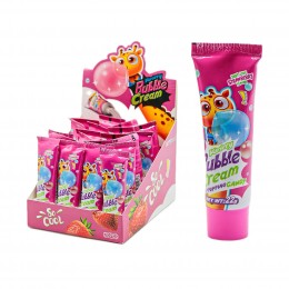  Жидкая карамель CREAM BUBBLE Strawberry flavor 22г 20шт