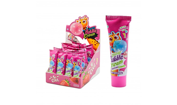 Жидкая карамель CREAM BUBBLE Strawberry flavor 22г 20шт Жидкая карамель CREAM BUBBLE Strawberry flavor 22г 20шт