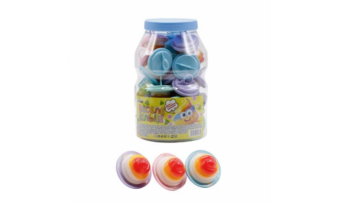 Желе + стріляючий цукор Веселе кільце 17гр 30шт