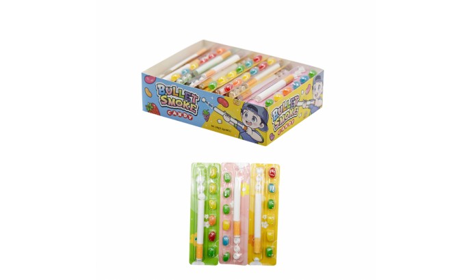 Желе бобы + пистолет игрушка СМОКЕ Bullet 4,8гр 30шт Желе бобы + пистолет игрушка СМОКЕ Bullet 4,8гр 30шт