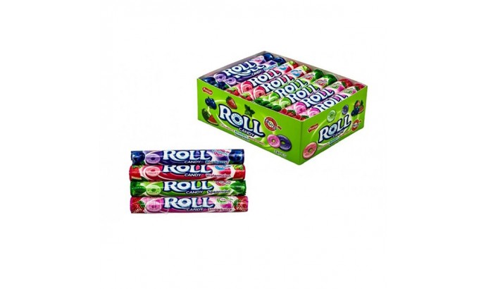 Цукрове драже "Ролл CANDY" 25г, 24шт