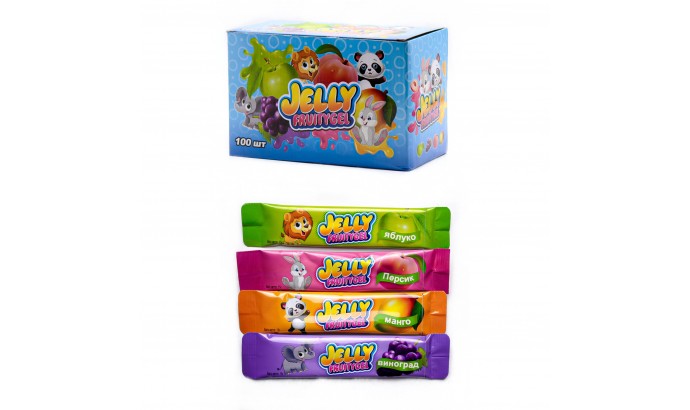  Фруктовый гель JELLY FRUITYGEL в стиках 15гр 100шт