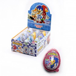 Шоколадні яйця "Джой" SONIC  (іграшка +печиво з шоколадом) 15гр 12шт
