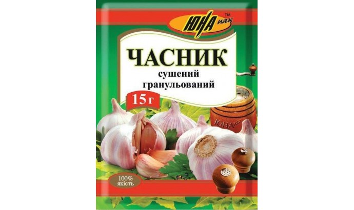 Часник сушений гранульований 15гр 
