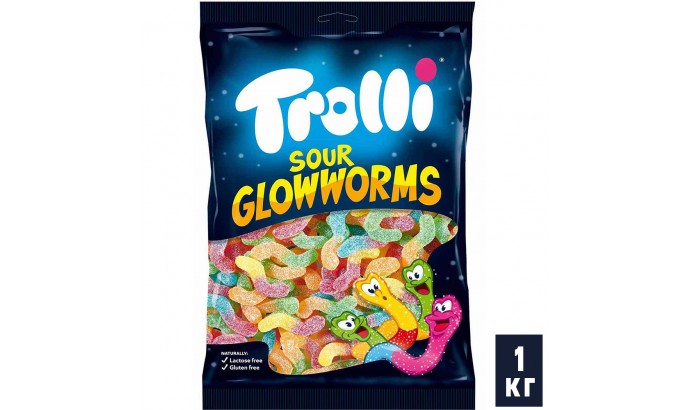 Желейні цукерки «Trolli» Кислі Світлячки - 1 кг