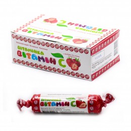 Сахарное изделие "Витаминка" Клубника 30 шт