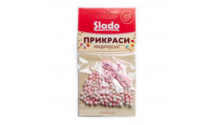 Прикраса для торта Рожева зоря №4  15г 
