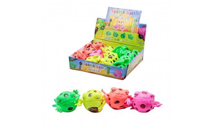 Игрушка Мяч-антистресс Жаба 12шт