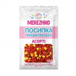 Посипка асорті "СВЯТКОВА" ТМ"MEREZHKO" 15г, 10шт/уп