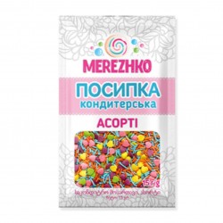 Посипка асорті "ЗЕФІРКА" ТМ"MEREZHKO" 15г, 10шт/уп