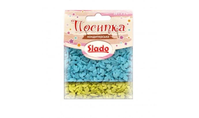 Посипка в стіках №15 фігурна патріотична (голуби) 20г