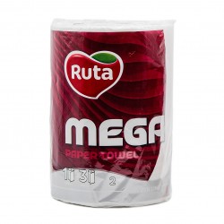 Рушники паперові Ruta Mega 1рул 2ш 1шт білі