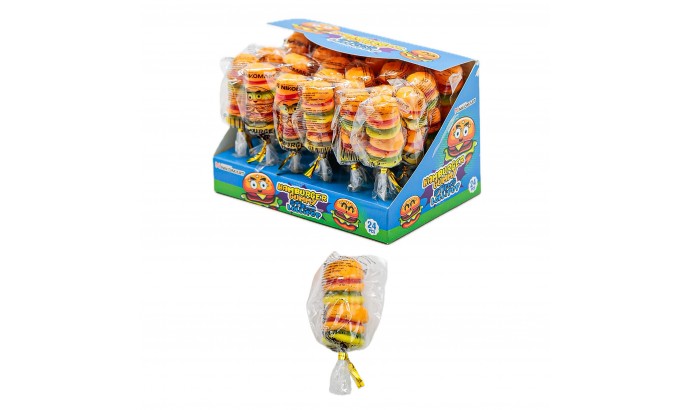 Желейки Hamburger gummy Sticks 15гр 24шт