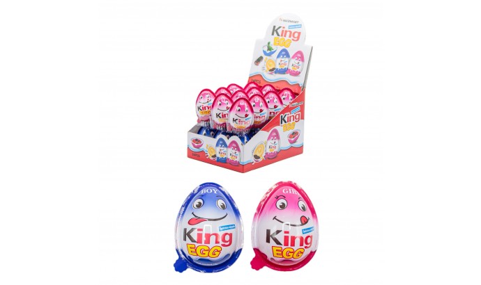 Яйця шоколадні "Джой" Chocolate King EGG 15гр 24шт