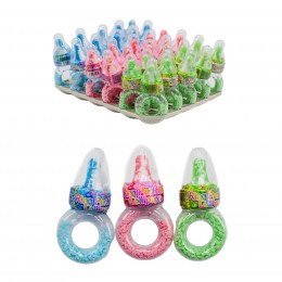 Льодяник + стріляючий цукор Ring Pacifier Lollipop 4.5г 30 шт