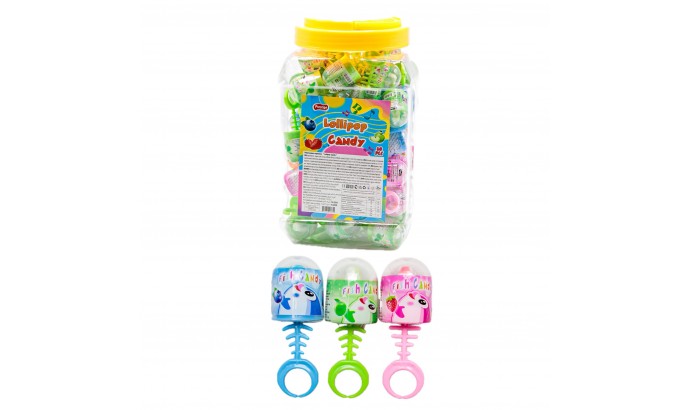 Льодяник свисток гармошка Lollipop candy 3.5гр 60шт