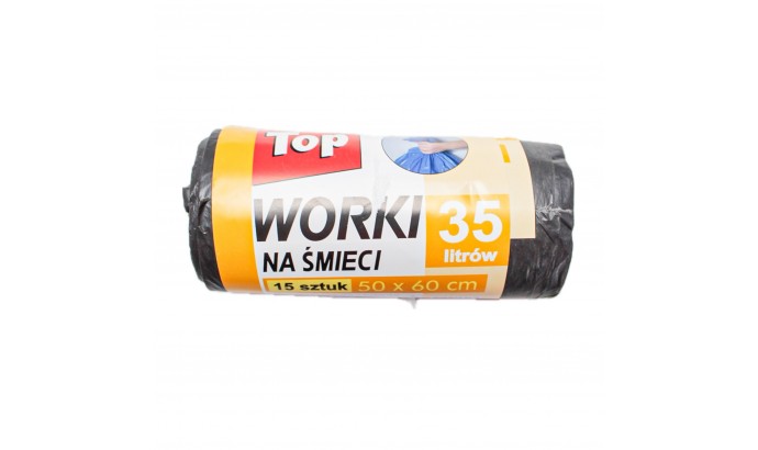Пакеты для мусора 35л (15шт) Top worki