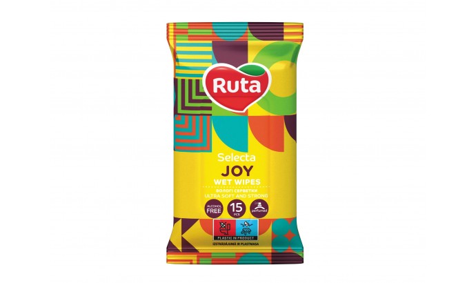 Влажные салфетки Ruta Selecta Joy 15шт 