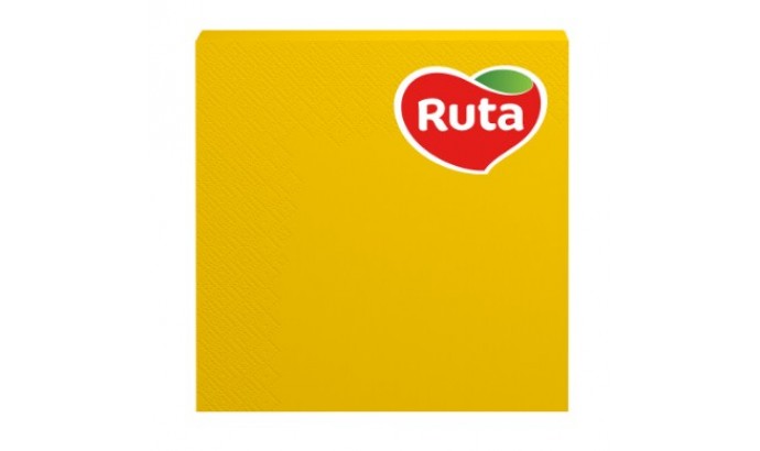 Серветки Ruta 33*33 20л 3ш жовті 1шт