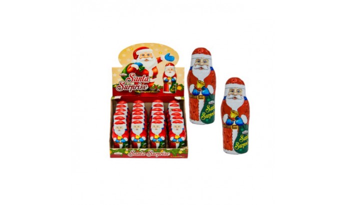 Шоколадні фігурки Дід Мороз 38гр, 24шт Шоколадні фігурки Дід Мороз 38гр, 24шт