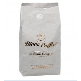 Кава в зернах Ricco Coffee 100% Premium Espresso (Срібло+логотип) 1кг