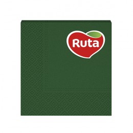Салфетки Ruta 33*33 20л 3ш темно-зеленые 1шт