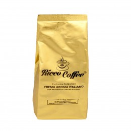 Кофе молотый Ricco Coffee Crema Aroma Italiano (Золото) 225г