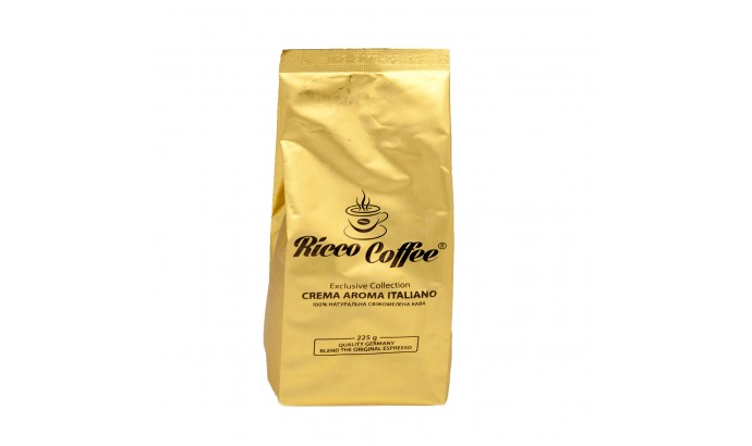 Кава мелена Ricco Coffee Crema Aroma Italiano (Золото) 225г