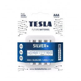 Батарейки Тесла Silver мини пальчик блистер 4шт