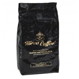 Кава в зернах Ricco Coffee Super Aroma Black (Чорний+логотип) 1кг
