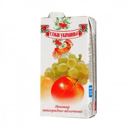 Нектар ТМ "Соки Украины" 1л виноградно-яблочный осветленный