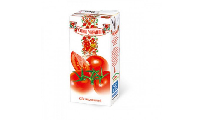 Сок ТМ "Соки Украины" 1л томатный