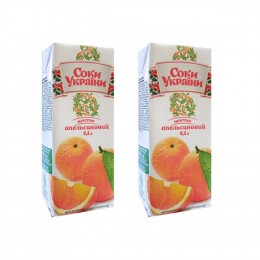 Нектар ТМ "Соки Украины" 0,2 л апельсин