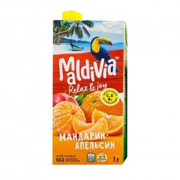 Напій соковий ТМ Maldivia Мандарин-апельсин неосвітлений 1Л