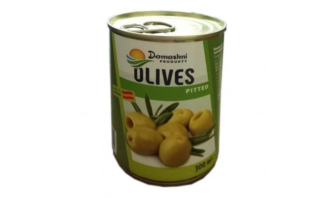 Оливки ЗЕЛЕНЫЕ без косточки  Домашние продукты 300мл