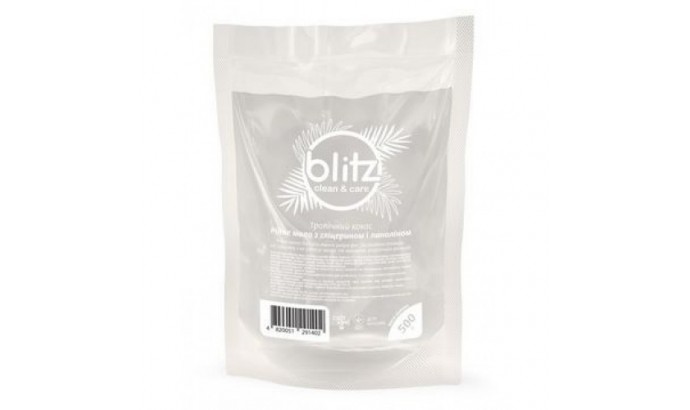 Мило рідке "BLITZ" Тропічний кокос сошет дой-пак 0,5л