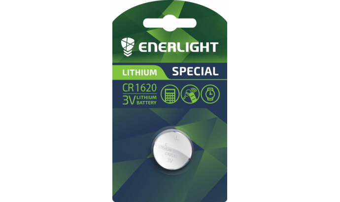Батарейка Enerligh LITHIUM CR1620 планшет 1шт 2444