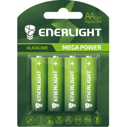 Батарейка Enerligh MegaPower зелена АА R6 1867  блістер 4шт