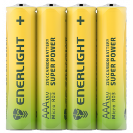 Батарейка Enerligh SuperPower жовта ААА R03 спайка 4шт 2116