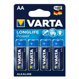 Батарейка Varta HIGH ENERGY/LONGLIFE POWER темно-сині AA ALKALINE R6 блістер 4шт 9435